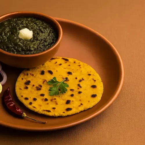 सरसों का साग और मक्के की रोटी