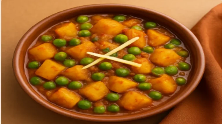 आलू मटरअदरकी रेसिपी